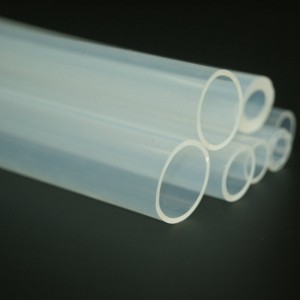 Tuyau en caoutchouc de silicone transparent clair de taille OEM avec différentes tailles